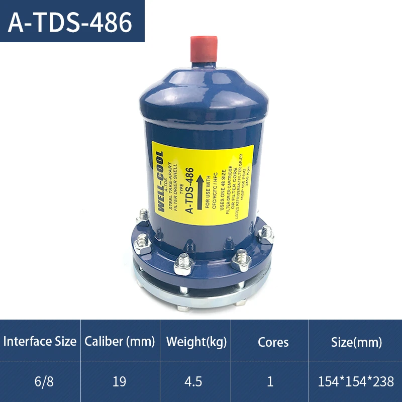 1 Section 48 Cu in Core Replaceable Filter Core New Liquid and Suction Line Filter Drier Shell