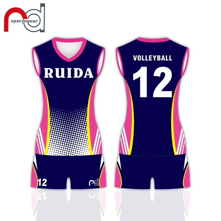 Custom Cut & Sew Pro Volleyball Jerseys Shop V400-PATTERN-VC1203