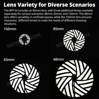 Godox BLP BFP Aluminium LED Spotlight Attachment Bowens Mount Photography Light Condenser Projection Lens Modifier Photo Studio product image