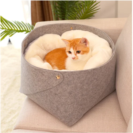 Lit En Feutre Chaud Pour Animaux Domestiques Grotte Pour Chat Quatre Saisons Lit Doux Pour Chat Et Chien Buy Animal Domestique Maison De Chat Pour Animaux De Compagnie De Conception Maison De Chat Pour Animaux De Compagnie