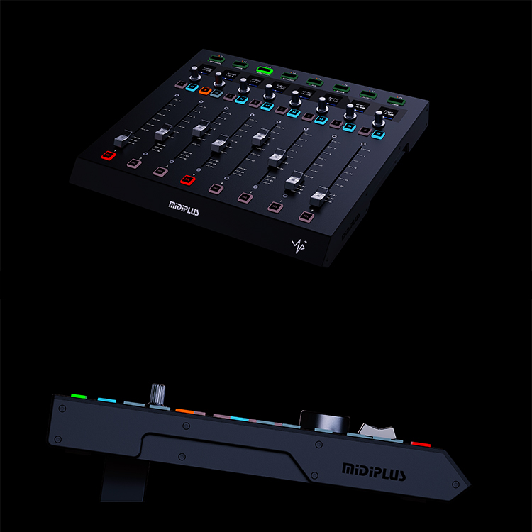 MidiplusUp触覚電動フェーダー8チャンネルシーケンサーミキサー