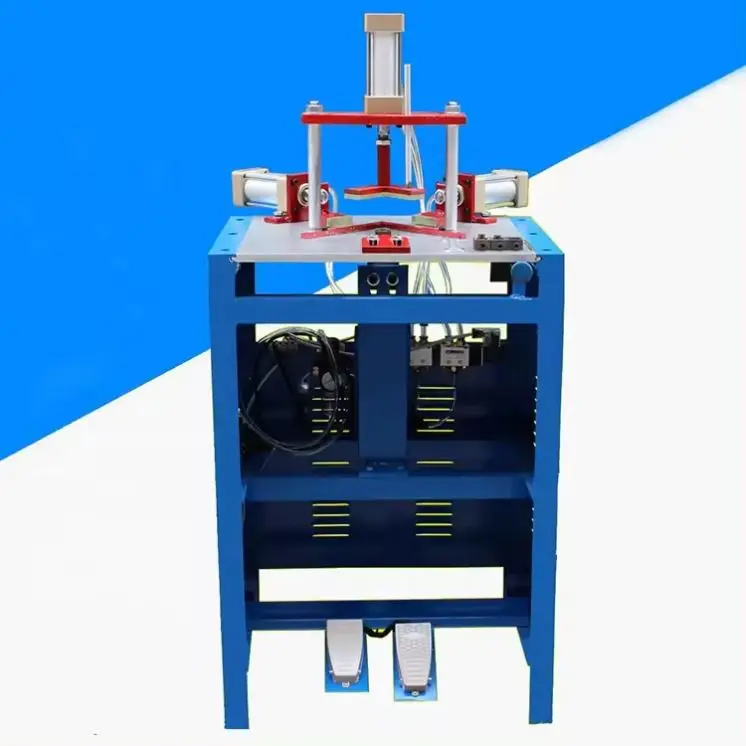 Fully Automatic Pneumatic Frame Nailing Machine for Wood Frame Machine Photo and Picture Frame Corner Cutting Machine
