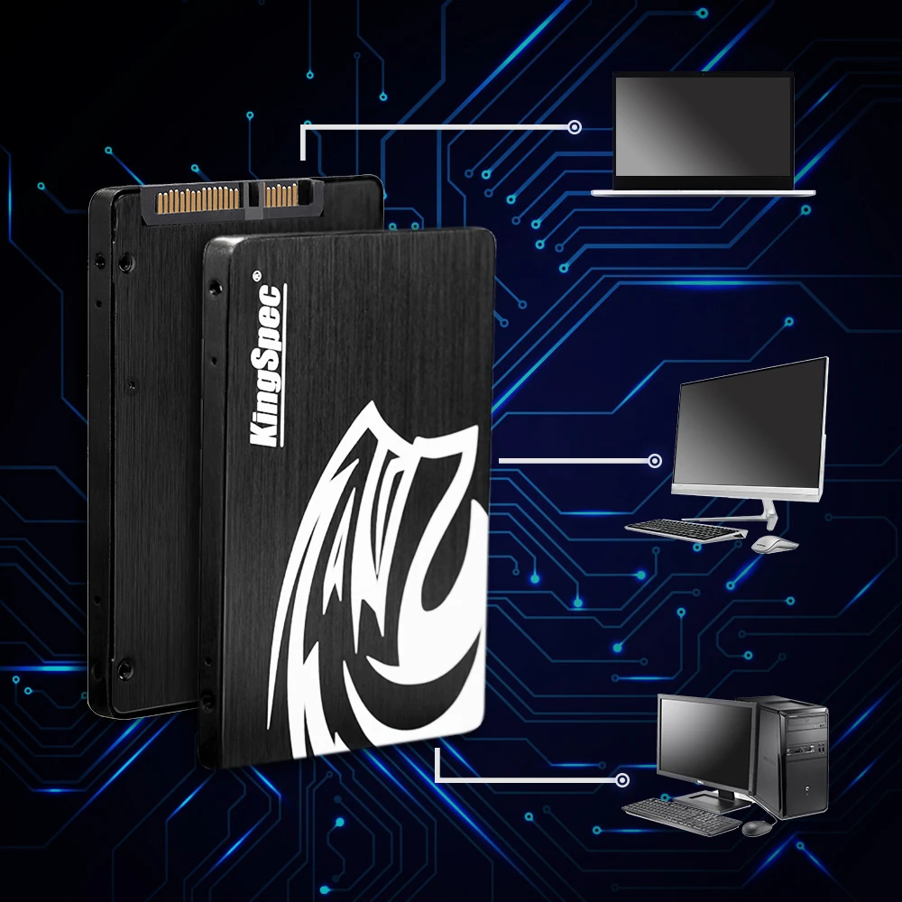KingSpec 2,5 дюйма SATAIII 960 ГБ 3D QLC компьютер SSD жесткий диск