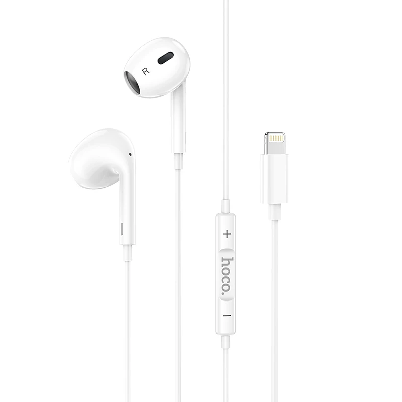 HOCO M1 Max crystal earphones for Lightning with mic