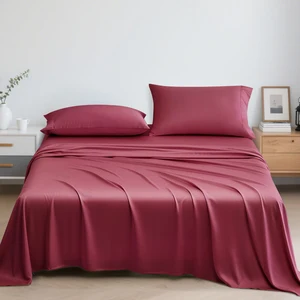 Oeko-Tex Certified Bamboo Bed Sheets Wholesale Bedding Set Eco-Friendly Bamboo Sheets