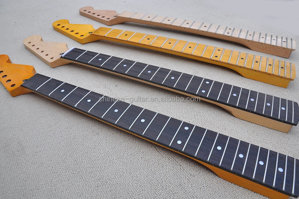 Flyoung Unfinished Electric Guitar Necks Diy Guitar Necks 22 Frets