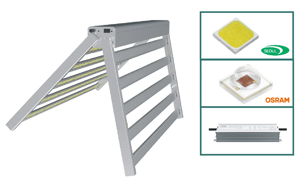 10 bars 1000W Grow light