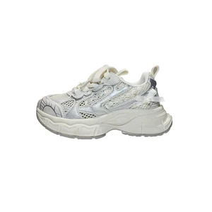 TBS Korean Version Spring New Kids' Sport Shoes Stylish Princess Sneakers Pearl Lace Mesh Breathable Shoes for Girls