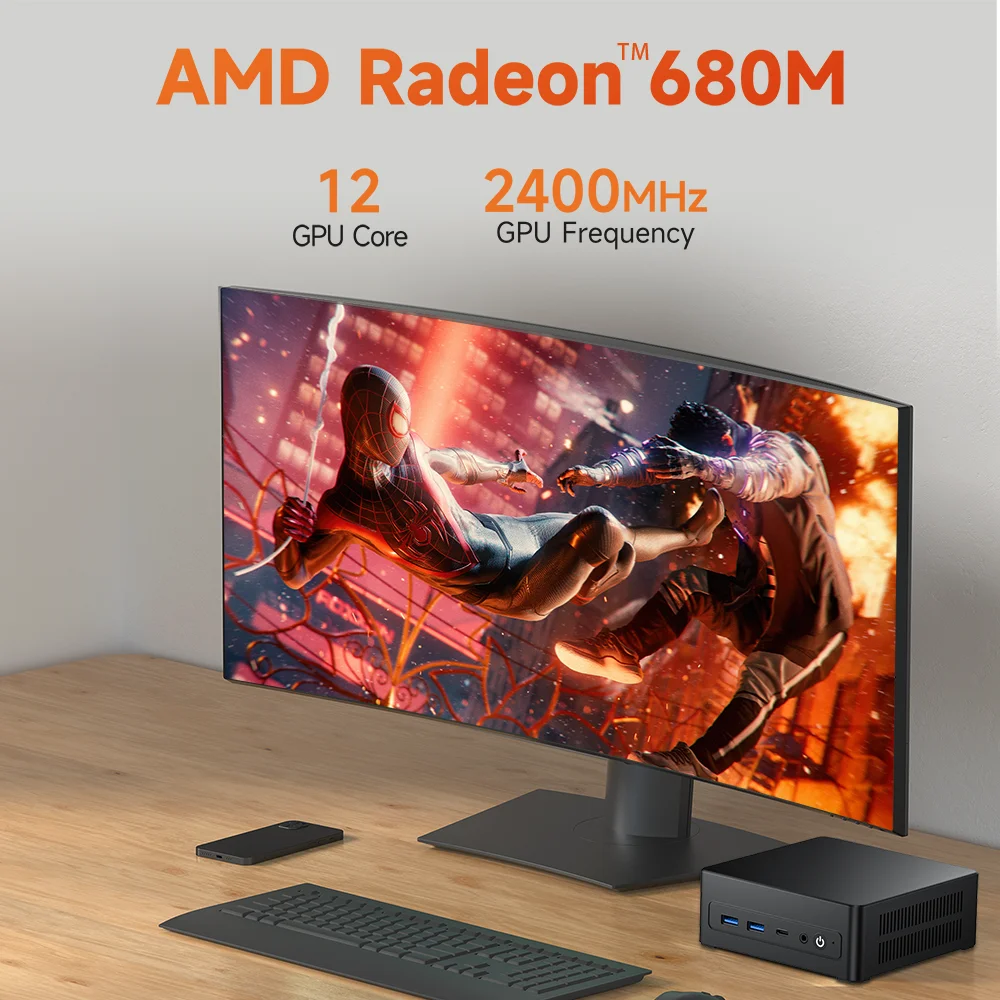 Mini Gaming PC with AMD Ryzen 9 6900HX & 32GB DDR5 RAM