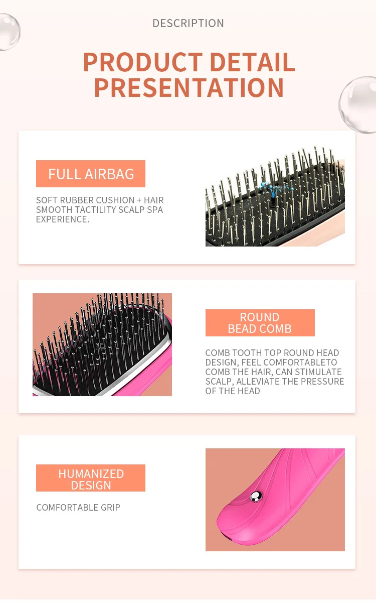 Battery Operated Detangling Hair Brush Massage Ionic Hair Brush Buy