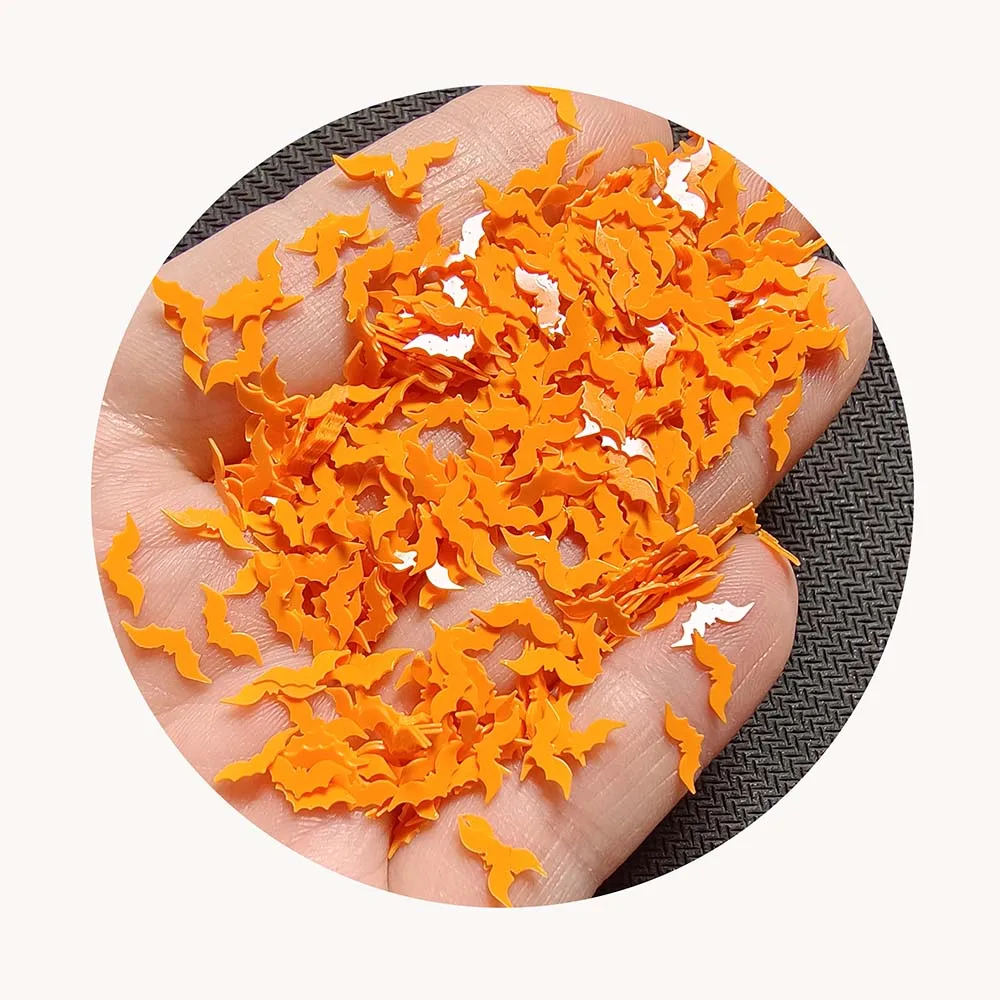 Mix Colors Halloween Confetti Bat Sequins for Nail Art Party
