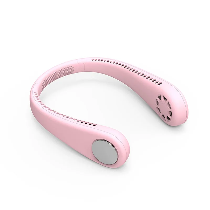 2024 Low Price Foldable Handheld Fan with Rechargeable Battery and Neck Hanging Feature