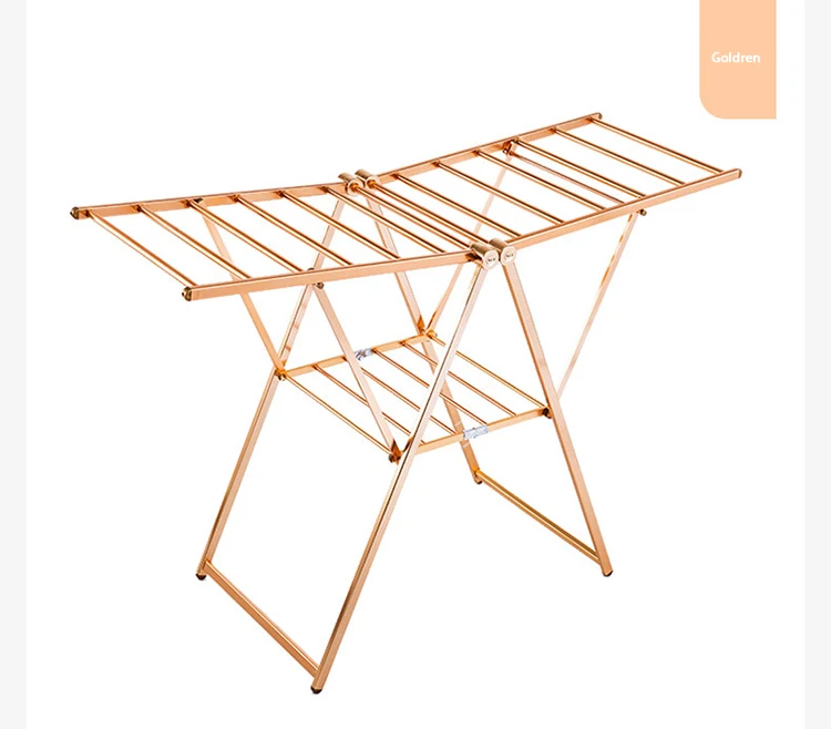 Balcony Aluminium Folding Clothes Dryer Hanger Stand Laundry Clothes