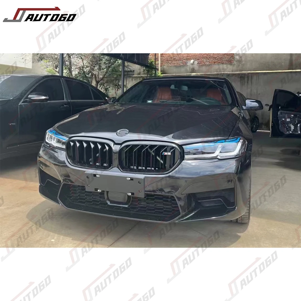 Griglia Radiatore Kidney Nero Lucido POETRYXIAO | Ponte Singolo Per BMW Serie 5 F10 F11 M5 2010-2017, Tuning Sportivo, Sostituzione Diretta
