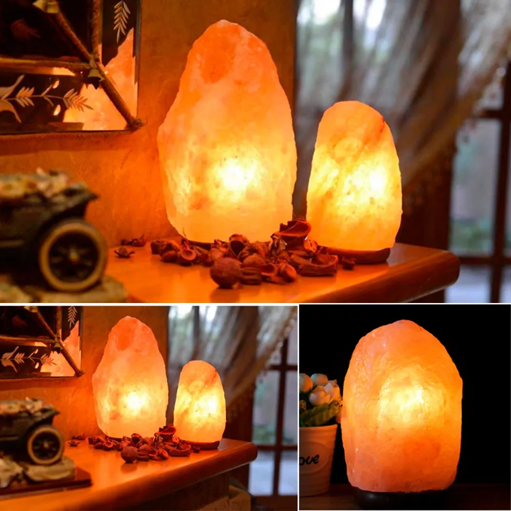 Himalayan Salt Lamp,Pakistan Natural Crystal Rock Stone Pink Salt Lamp