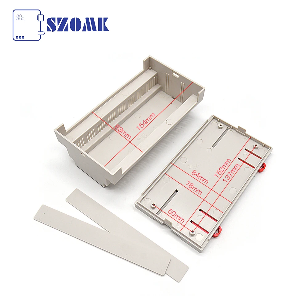 Din Rail Wall Mounted Plastic Box Enclosure Case Manufacture Akdr43