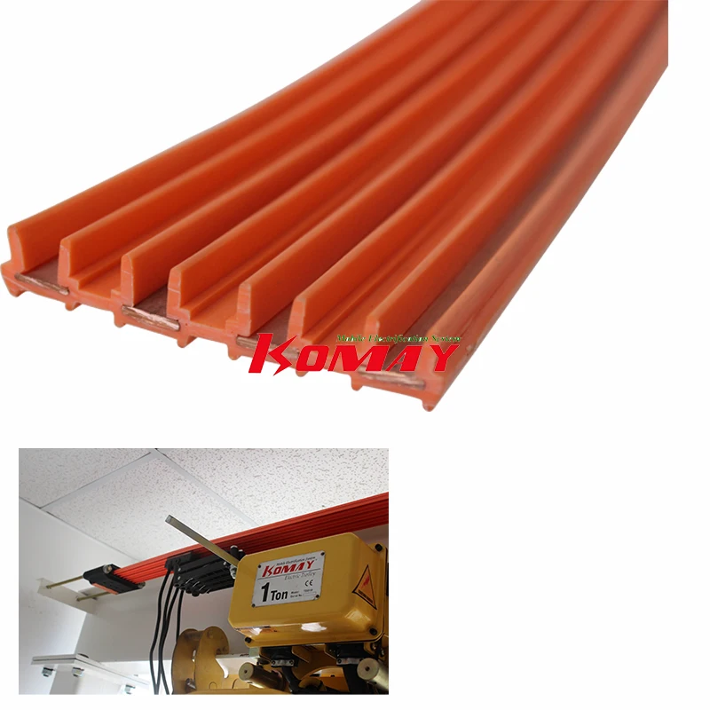 KOMAY safety mobile power crane power rail system high tro reel para sa crane at hoist