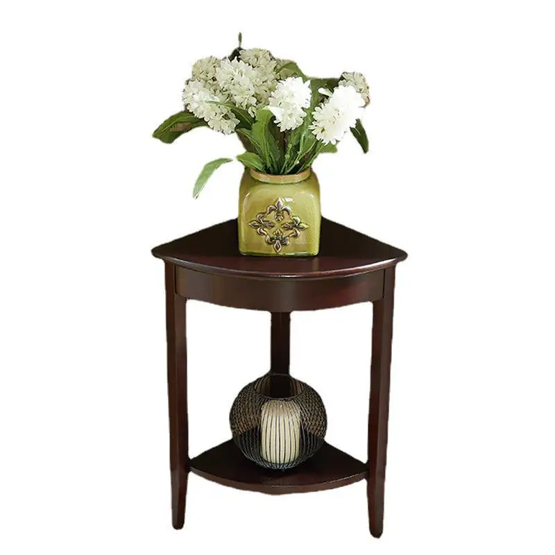 90 Triangle Corner Table American Solid Wood Sofa Sid Living Room Simple Corner Cabinet Nordic Small Coffee Table Side Table