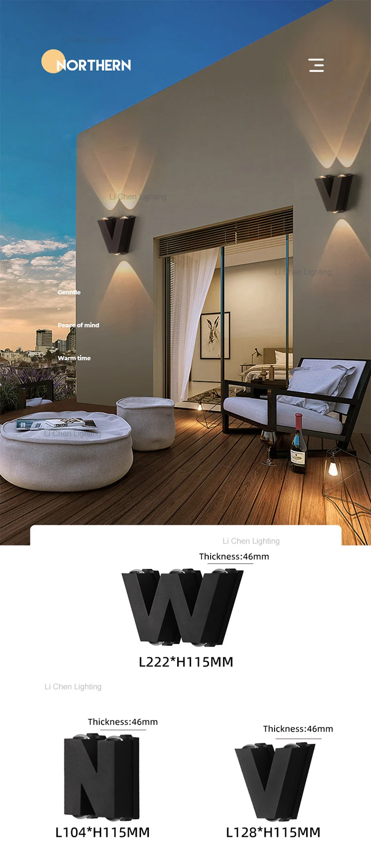 bd25 wholesale outdoor waterproof ip65 decorative surface mounted indoor wall lamp lights for home  -1