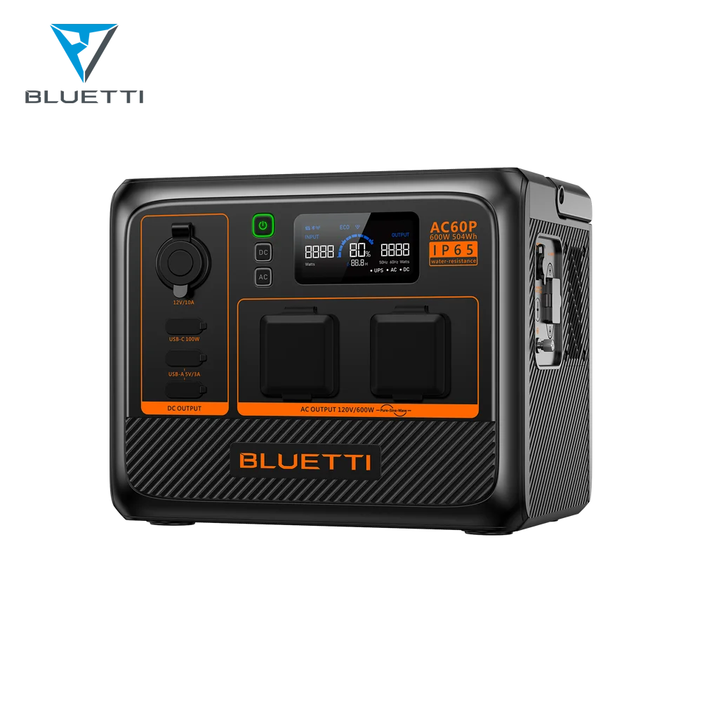 Bluetti 504Wh Universal Socket Mobile IP65 Waterpoof Quiet Expandable Portable Power Station