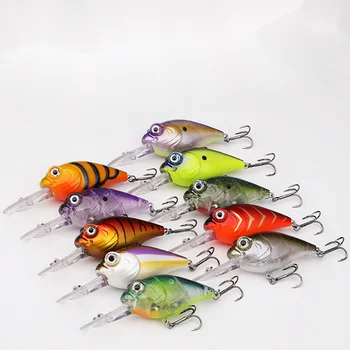 Hard Plastic Baits Big Game Long Casting Long Lip Deep Diving Floating Trolling Fishing Black Minnow Lure – Minnow – view 2