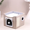 Cat ears beige 16.15*16.15*13.8inch