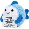 wool doll blue fish