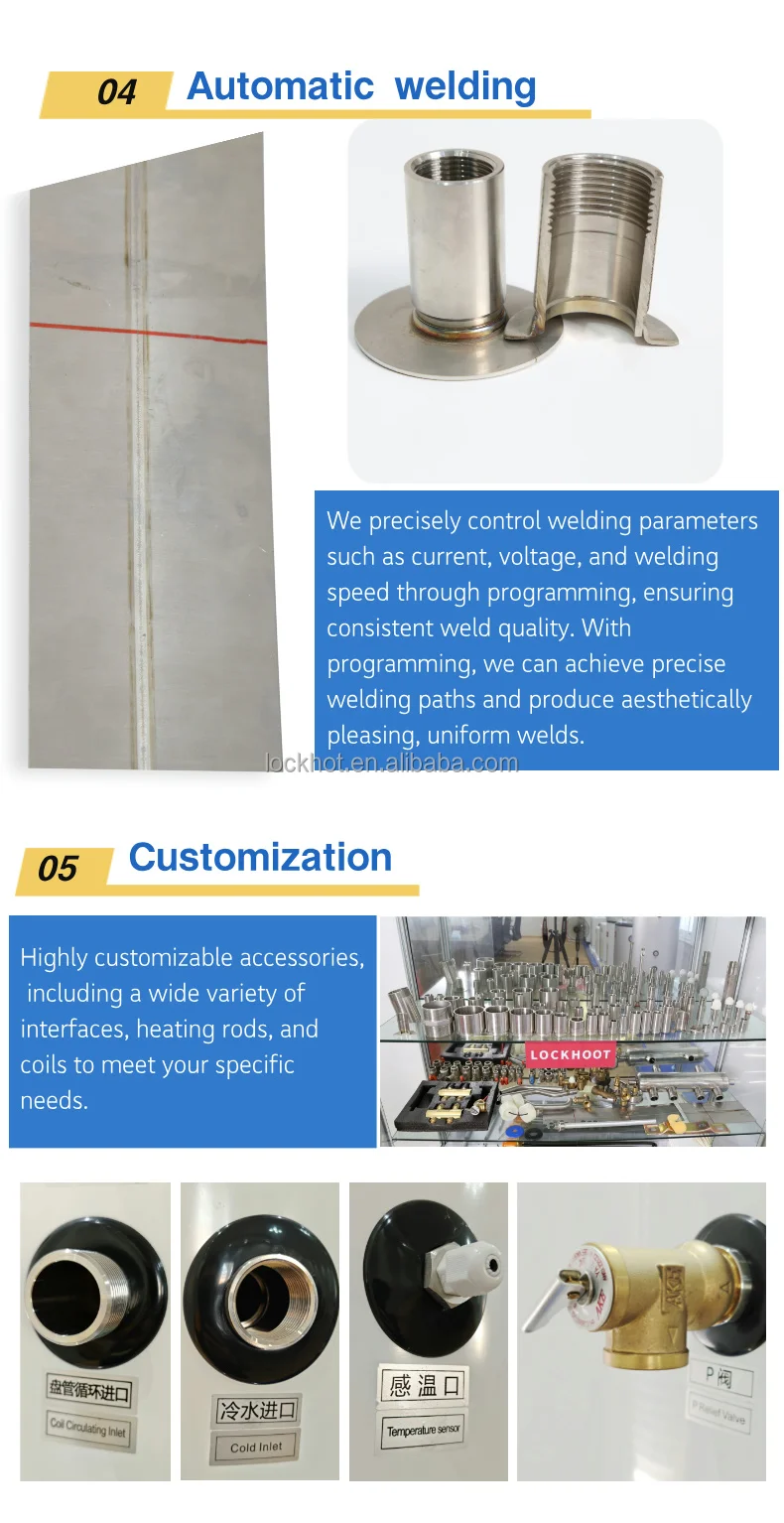 400L Buffer Water Tank for Hot Solar Water RV Household Air Source Heat Pump R290 Battery for Hotels Outdoor Applications