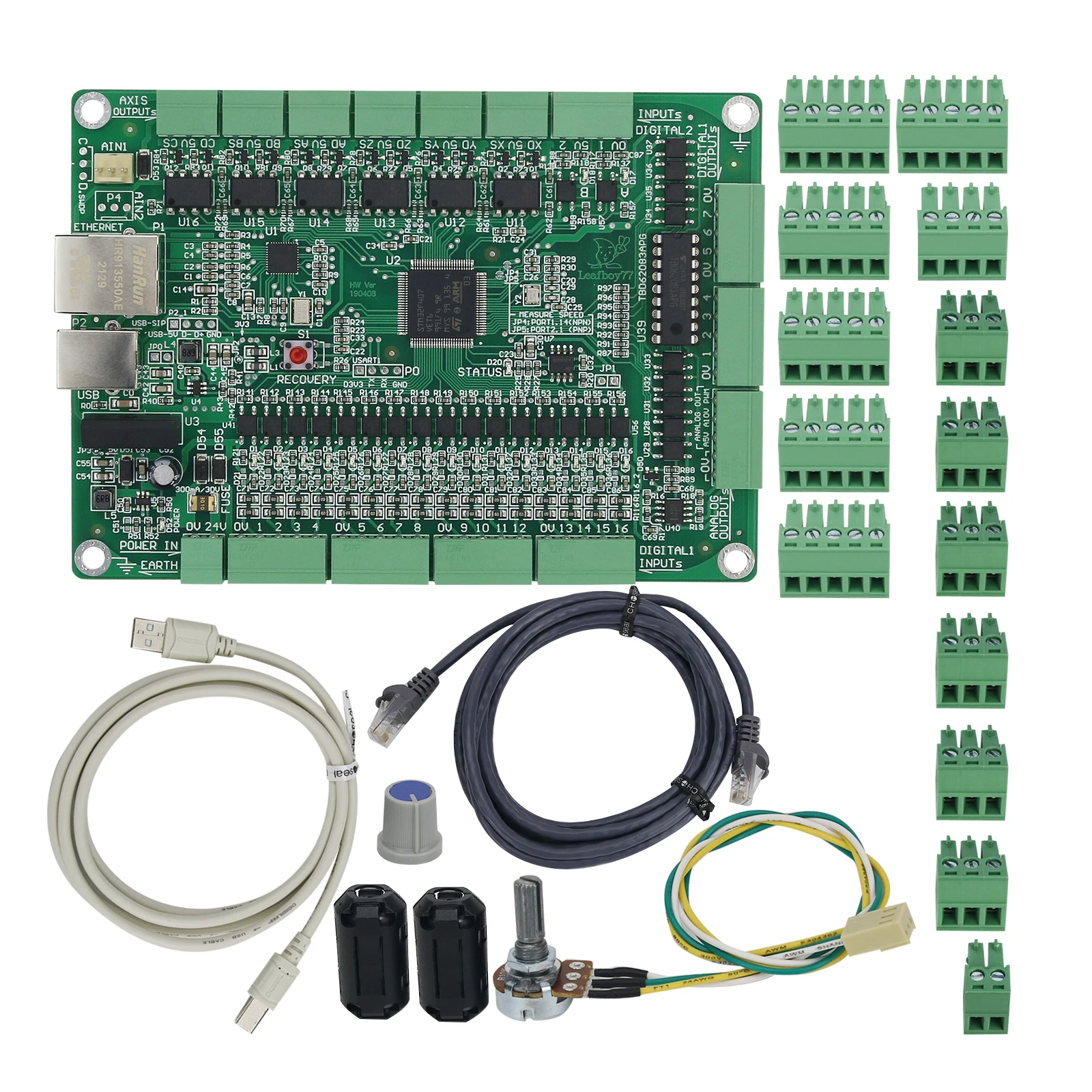 NPN MACH3 USB CNC Motion Board with Cable for Engraving Machine 
