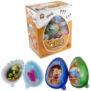 Hot Selling Wholesale Cartoon Surprise Chocolate Egg With Biscuit and Toy