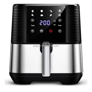 AOJA 4L 5l 6l 6.5l 7l 8l 9l ODM OEM  Electric Digital 2026 Hot Sale Kitchen Household Plastic Smart Air Fryer Home Use air Fryer