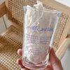 Bicchiere da Latte in Vetro con Stampa Blu in Stile Francese