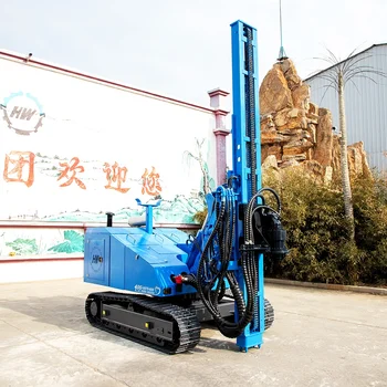 Ground Screw Drilling Machine Solar Ground Screw Machine H Post Orteco Pile Driver For Sale