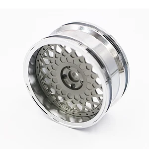 Creative Mini Metal Alloy Car Parts Keychains Stainless Steel Turbine Car Wheel Pendants Interior Accessories