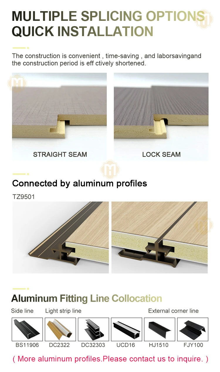 product melinco bamboo veneer 5mm wall panel for home decoration  waterproof customizable pvc foam wpc flexible background wall panel-7