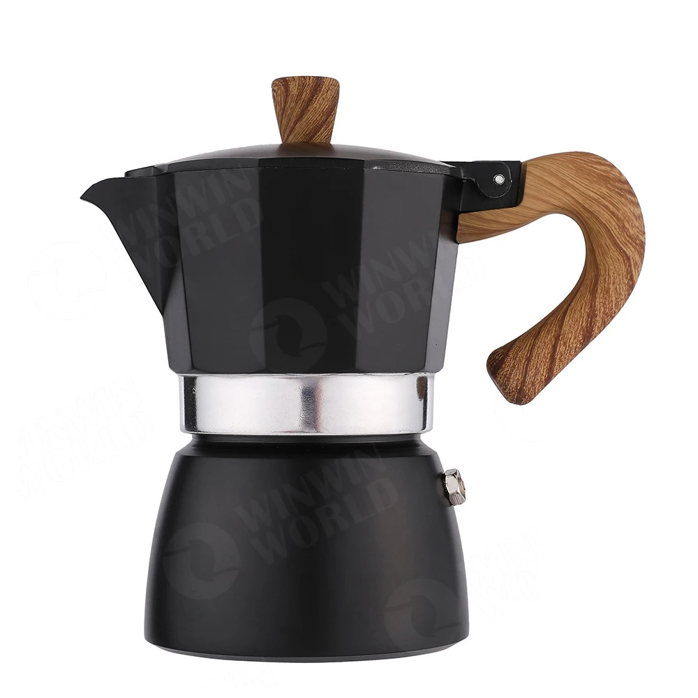 Moka Coffee Pot Aluminum Induction 6cup 
