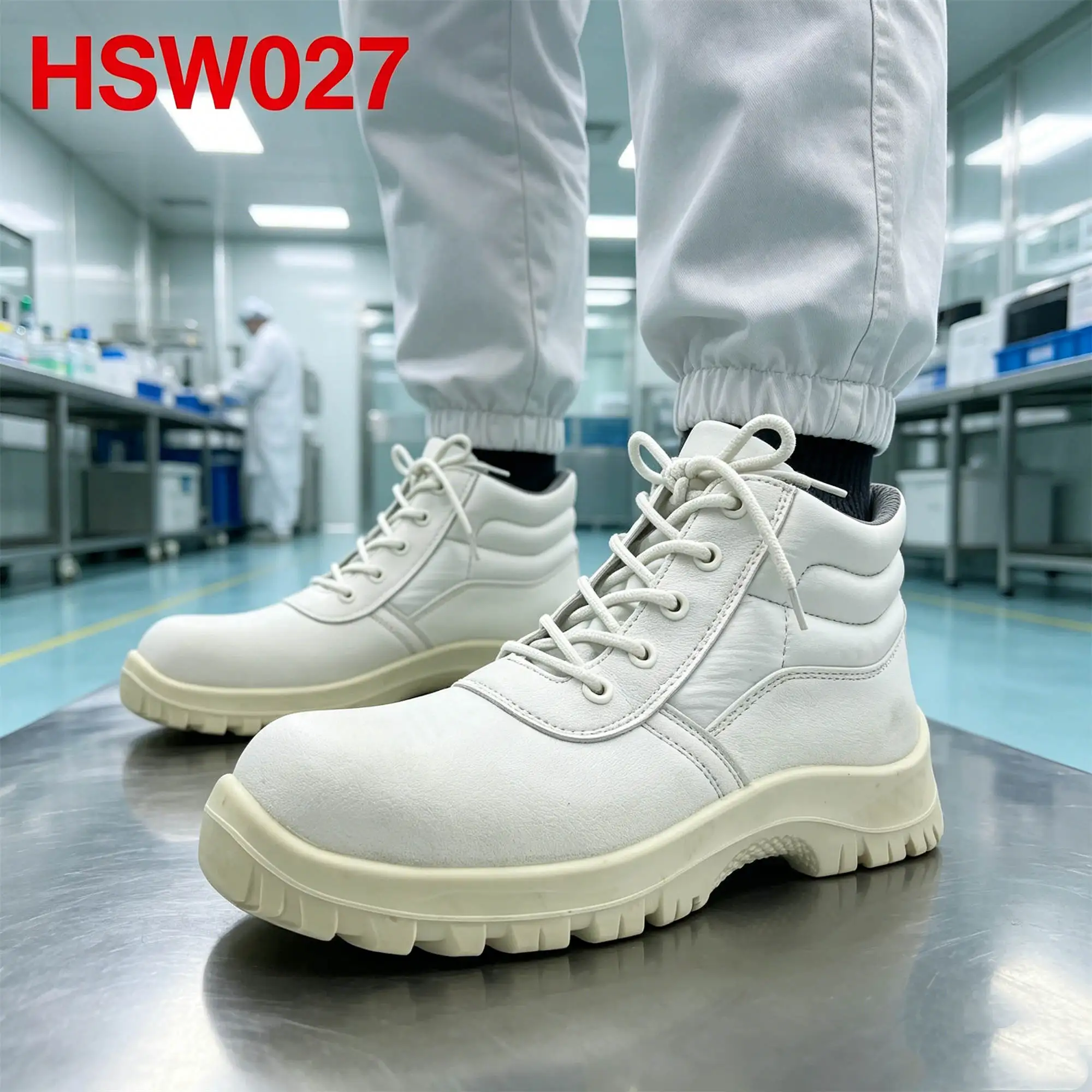 ZYF,sterile Workshop Middle Cut White Work Clogs for Foot Pain Relief Manufacturing Line Anti-Fatigue Outsole Safety ShoesHSW027