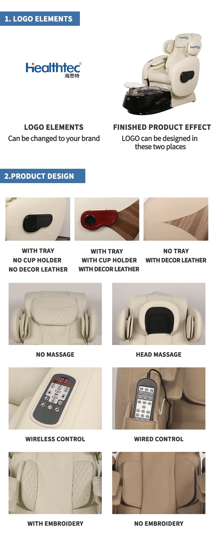 Etl Two Side Armrest Sliding With Fixed Remote Control Luxury Spa