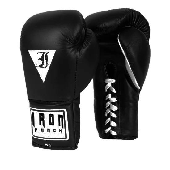 Pro Boxer Fight Gloves in Cowhide Leather with Layer Padding