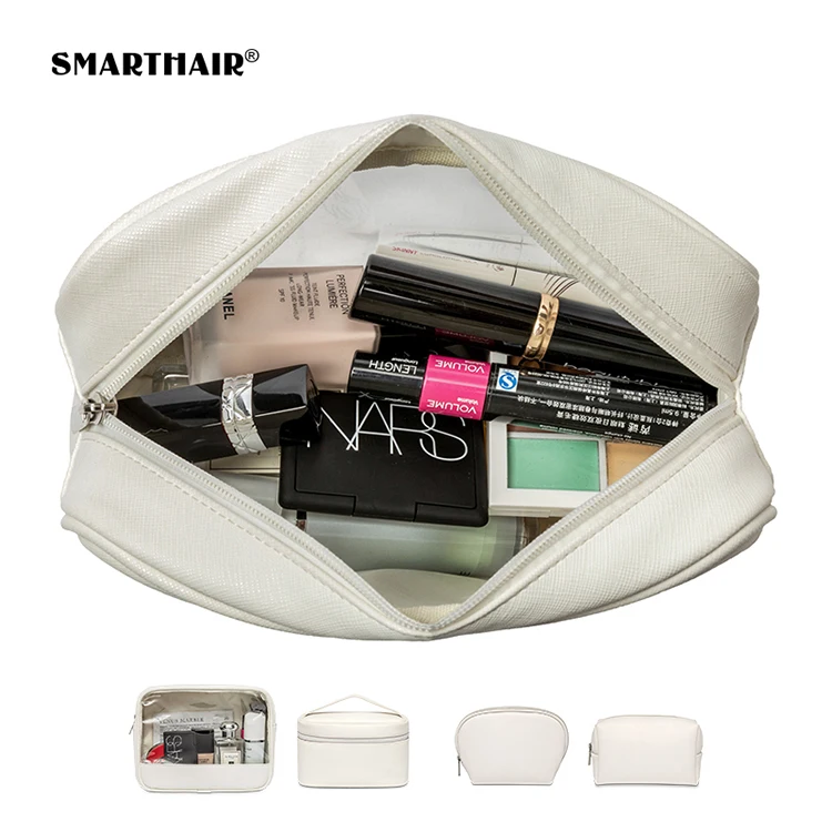 
SMARTHAIR 2021 New Fashion PVC Clear Makeup Bags Transparent Waterproof Cosmetic Bag Luxury Makeup Bag 