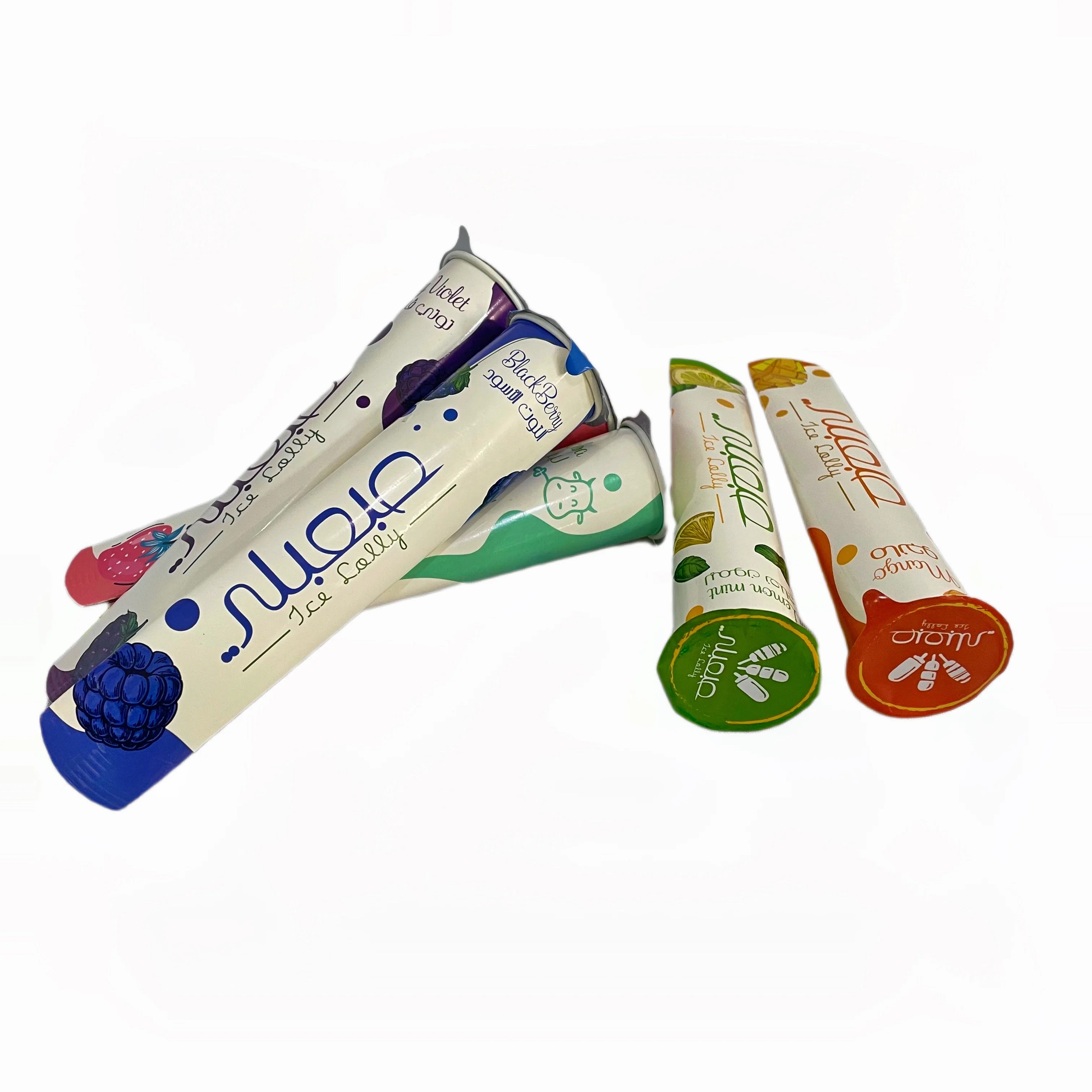 Custom Calippo Tube Ice Cream Packaging Paper Cup Container Ice Cream Squeeze Paper Tube With Paper Lid