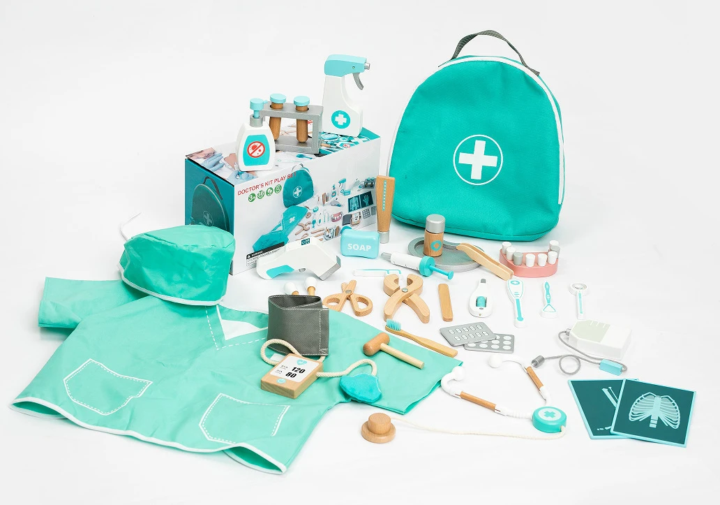 Деревянный Детский врачебный набор игрушки для ролевых игр детские стоматологические врачей
