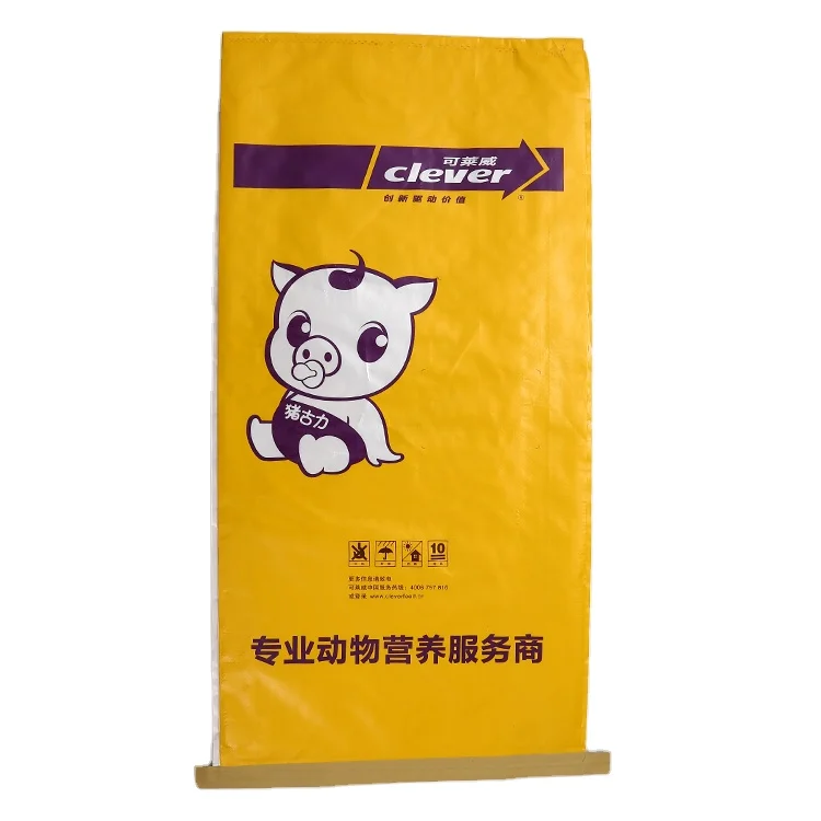 Disposable Woven Poly Bags For Pig Animal Feed