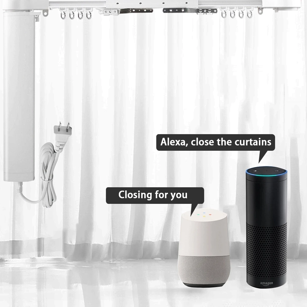 Tuya Smart WIFI Curtain Motor Smart Home Remote Control Voice Control Electric Opening and Closing Curtain Motor