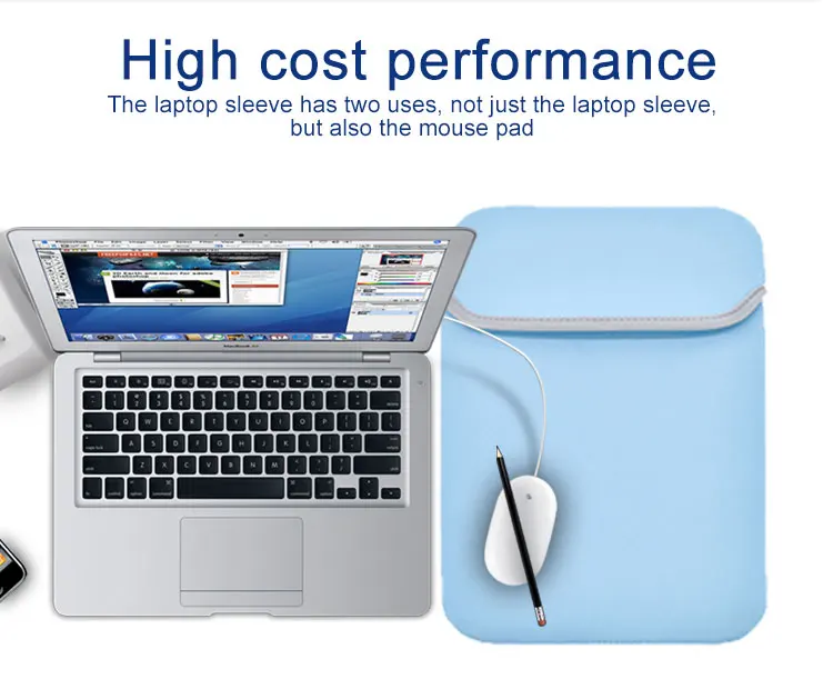 Custom Printed Protective Case 14 Inch Shockproof Laptop Case Bulk Sublimation Blanks Neoprene Laptop Sleeves for Notebook details