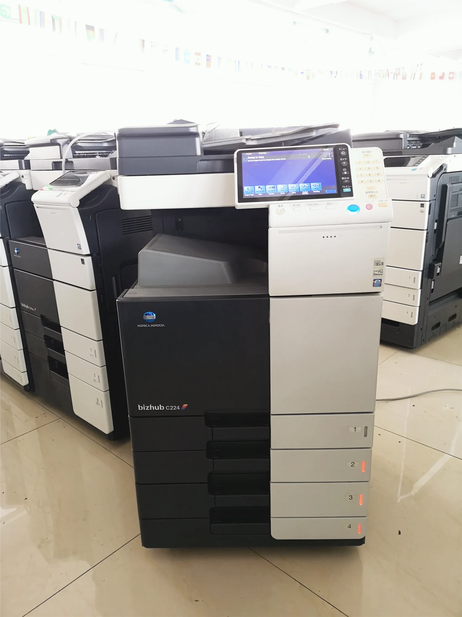 再生品 コニカミノルタ Bizhub C224 多機能カラープリンター複合機 A3 