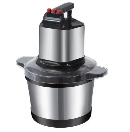 8830 Copper Motor 6L Stainless Steel Electric Garlic Mixer Chicken Meat Grinder for Household Car RV with Strong Power
