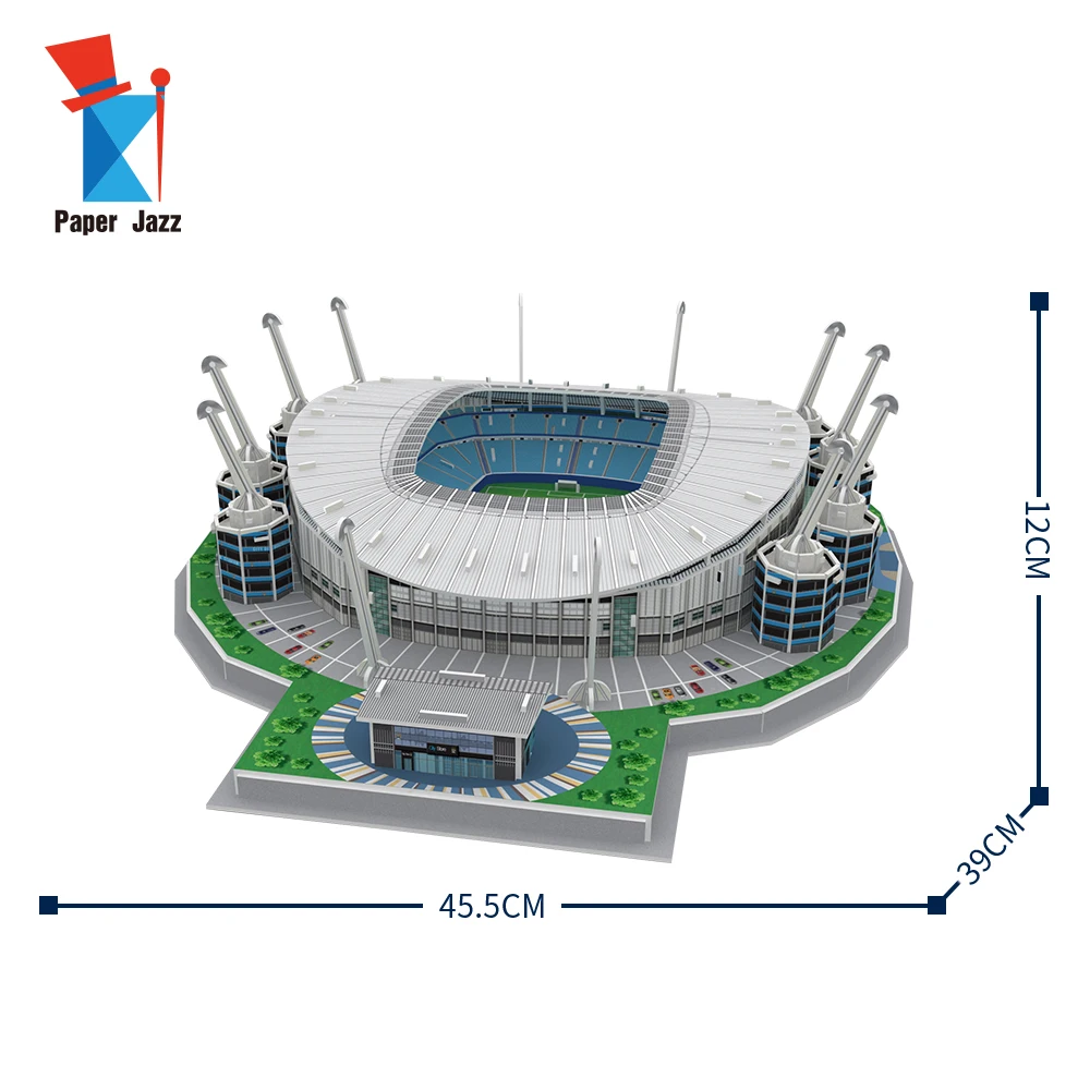 Personalized Puzzle Football Stadium 3d Puzzle Model Kits For Adults To