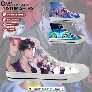 2026 Trends Men's Canvas Shoes Sporty Casual Sneakers with Custom Logo Light Weight Breathable Canvas Upper Rubber Outsole