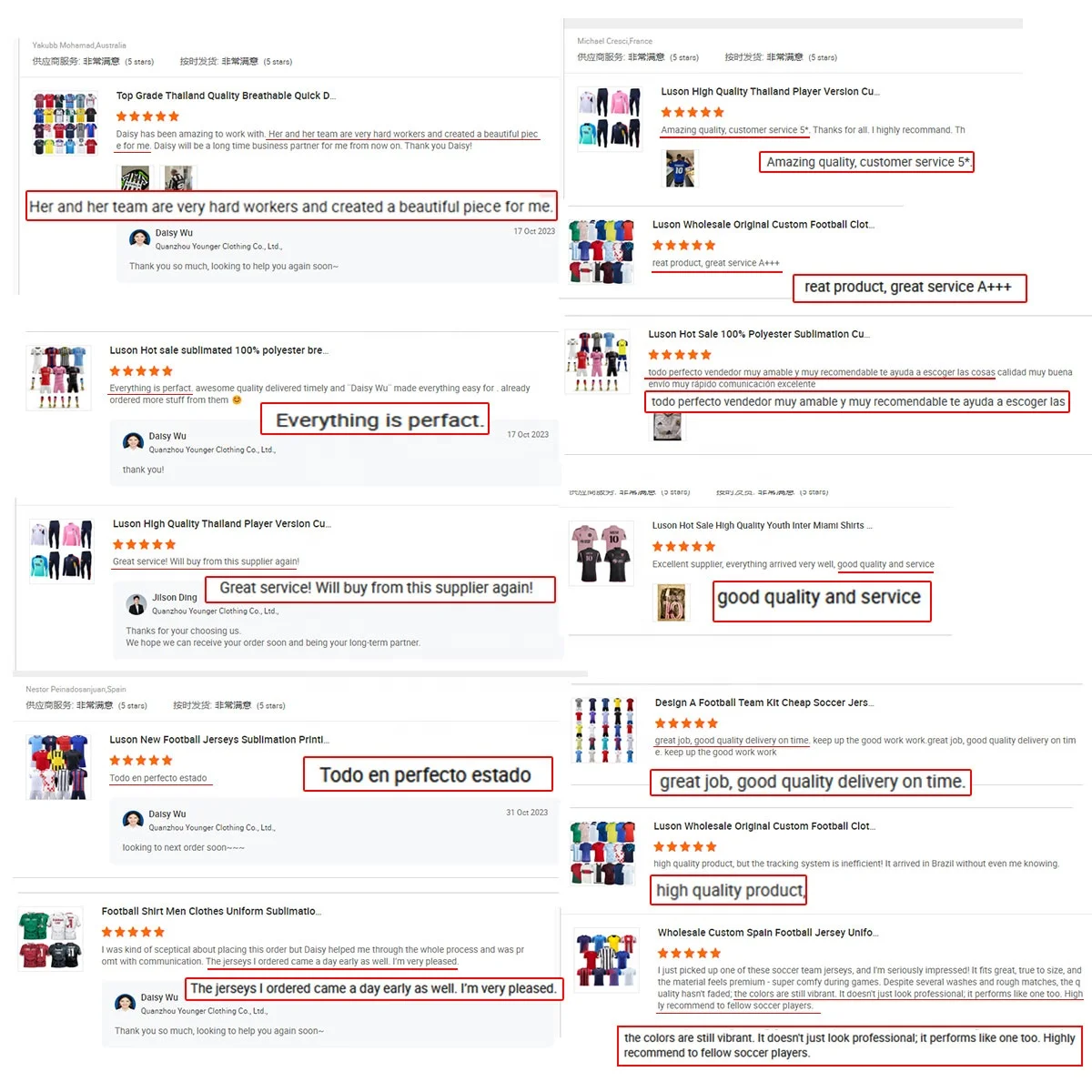 Luson Mens Custom Football Jerseys Design Shirts Youth Uniforms Futbol